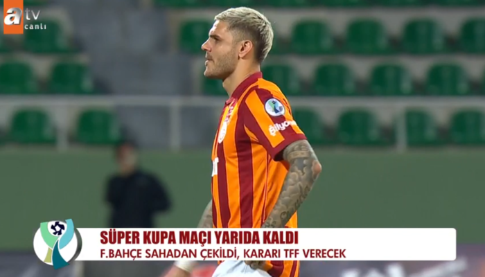 F.Bahçe'nin Icardi'nin golünün ardından sahadan ayrılmasının ardından Galatasaray son sürat bir paylaşım yaptı!