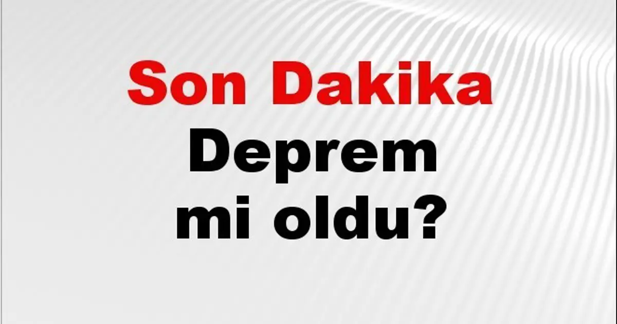 Son dakika deprem mi oldu? Az önce deprem nerede oldu? İstanbul, Ankara, İzmir ve il il AFAD son depremler 15 Kasım 2025