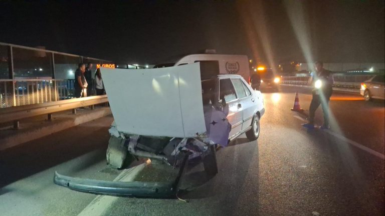 Otoyolda otomobilin çarptığı yaya hayatını kaybetti