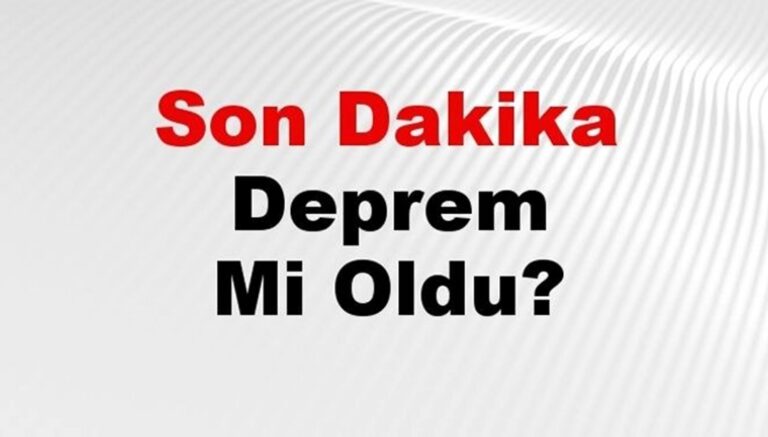 Son dakika deprem mi oldu? Az önce deprem nerede oldu? İstanbul, Ankara, İzmir ve il il AFAD son depremler 21 Şubat 2025 – Son Dakika Türkiye Haberleri