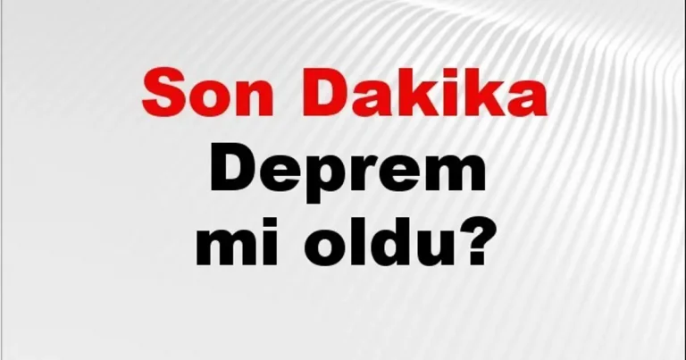 Son dakika deprem mi oldu? Az önce deprem nerede oldu? İstanbul, Ankara, İzmir ve il il AFAD son depremler 19 Kasım 2025